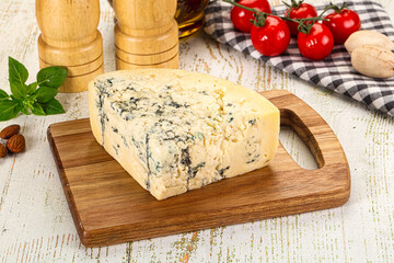Gourmet blue cheese with mold