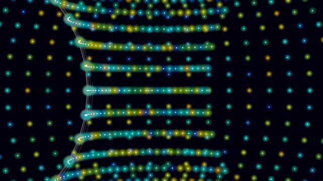 fiber optics background with lots of light spots
