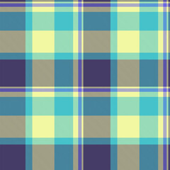 Fototapeta premium Vibrant, seamless plaid pattern with a soft, modern palette. Versatile texture for backgrounds, fashion, design projects, and creative applications.