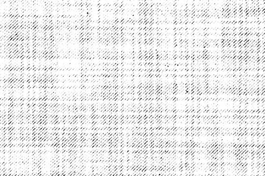 Subtle grunge texture featuring diagonal crosshatch lines and worn details in black on a transparent background.