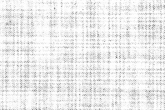 Subtle grunge texture featuring diagonal crosshatch lines and worn details in black on a transparent background.