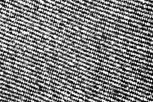 Diagonal houndstooth pattern with a rough halftone texture and distressed appearance on a transparent background.