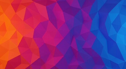 A vibrant, complex abstract geometric backdrop featuring an array of interconnected polygonal shapes creating a modern low poly digital texture art ,art, mosaic, minimalist
