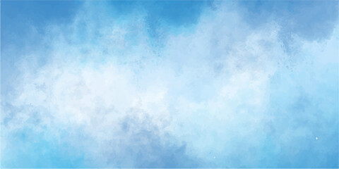 Bright fluffy white clouds in the blue sky texture create an abstract, bright nature background. Abstract textured vintage blue grunge paper with a rough ancient light-colored sky pattern. cloudy