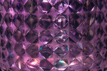 Alcohol glass, close-up, geometric rhombus shape