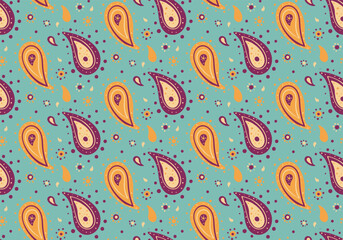 Herb ethereal, cool flower. Template paisley, carpet decorative. Asian twisted in striped luxury.