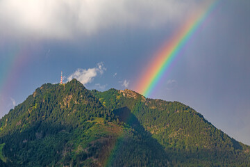 Grünten - Allgäu - Regenbogen - Sender - Alpen