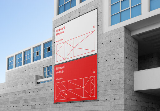 Two Horizontal Billboard Mockups