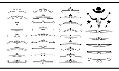 Elegant decorative dividers, ornate line separators, vintage flourish designs, whimsical borders, and charming embellishments for creative projects, invitations, and layouts