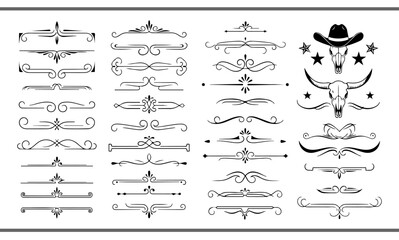 Elegant decorative dividers, ornate line separators, vintage flourish designs, whimsical borders, and charming embellishments for creative projects, invitations, and layouts