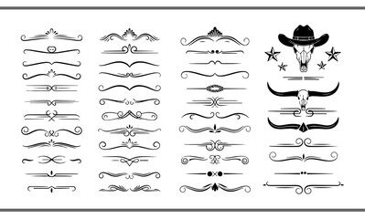 Elegant decorative dividers, ornate line separators, vintage flourish designs, whimsical borders, and charming embellishments for creative projects, invitations, and layouts