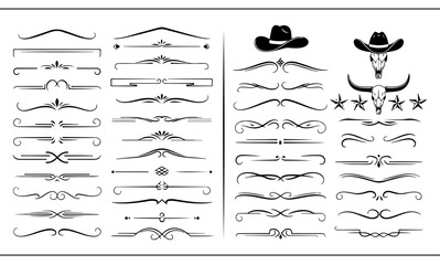 Elegant decorative dividers, ornate line separators, vintage flourish designs, whimsical borders, and charming embellishments for creative projects, invitations, and layouts