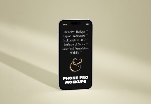 Front View Phone Mockup