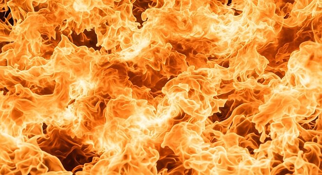Dynamic Orange Flames Fiery Texture Inferno Heat Blaze Hellfire Combustion Abstract Background Hot Intense Wild Warm Burning Hell