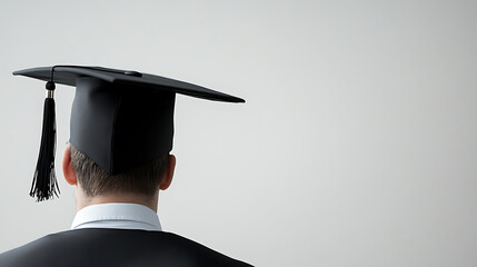 A graduate wears their cap and gown in a photo celebrating the achievements and bright future ahead. A symbolic moment of transition and academic success. #graduation