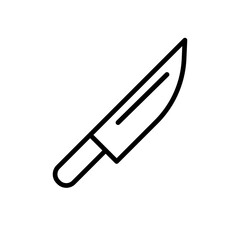 Outline knife kitchen chef cutting line art tool
