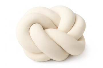 Beige knot pillow cushion modern home decor