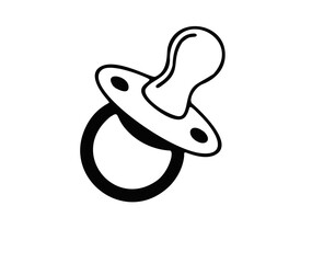 baby pacifier vector illustration