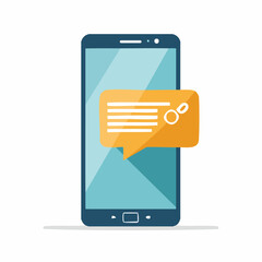 Smartphone displaying microlearning fact bubble, mobile education concept