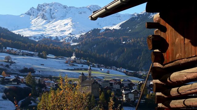 the surses valley in switzerland 4k2 5fps video
