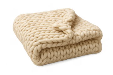 Chunky knit wool throw blanket cozy comfort