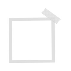 Blank photo frame with tape