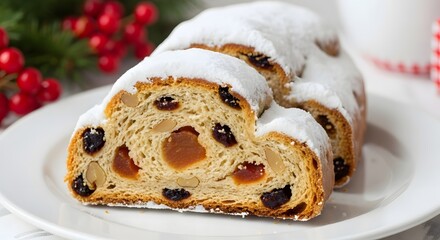 Delicious christmas stollen cake recipe food