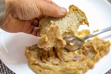 The most traditional and ancestral Ukrainian recipe known as zapraska, zapatchka or zaprachka, made...