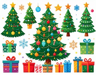 christmas tree with gifts