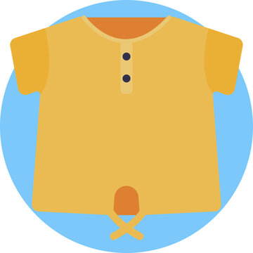 Basic summer T-shirt, short-sleeved and lightweight for warm weather.