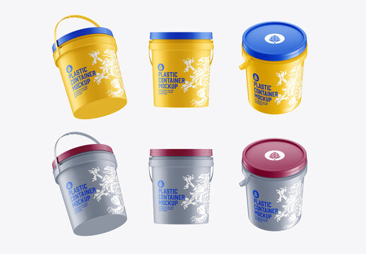 Plastic Container Mockup
