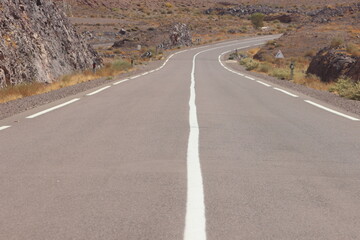 empty asphalt road