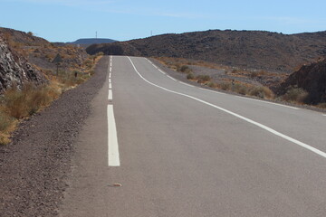 empty asphalt road