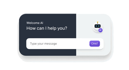 AI Chatbot Interface Seamless Customer Service and Virtual Assistant Communication Modern Digital Interaction
