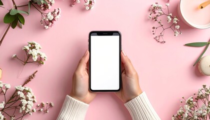 mobile phone in the hands