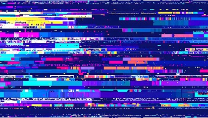 Colorful Glitch Stripes Texture – Premium Futuristic Visual Noise
