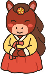 2026 붉은 말 여자