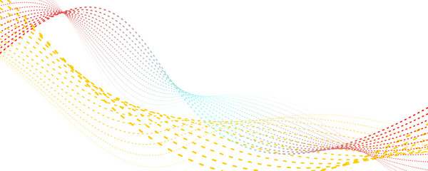 abstract line wave for digital art design