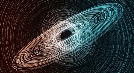 Abstract Light Trails Creating a Hypnotic Swirl of Energy and Movement.