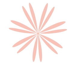 abstract flower vector illustration simple page