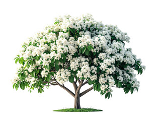 Illustration of a tree isolated on white background for design