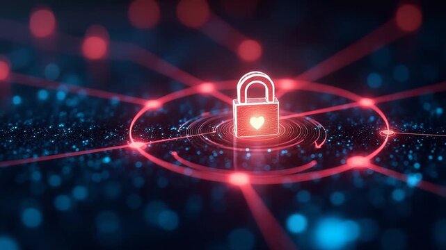 A vivid imagery depicting zero trust principles in network design, utilizing colorful visuals and negative space for focus, portraying a notion of security and trust.