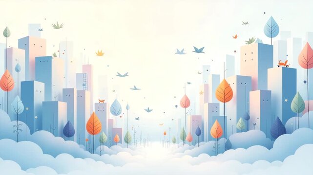 Creative depiction of zero trust enterprise solutions with abstract shapes and harmonious composition. Include ample space for descriptions of service offerings.