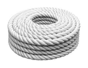 Spiral coil structure isolated on transparent background detailed design