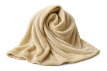 Beige fleece blanket creating comfort and warmth concept