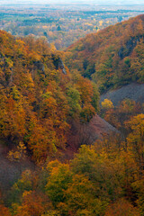 Beautiful autumn colors at Soderasen National Park in Sweden.