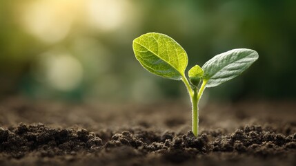 Emerging Seedling Sprout: Symbol of Growth, Renewal, and Environmental Stewardship in Agriculture and Horticulture