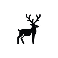 Stylized Deer Silhouette Vector Illustration