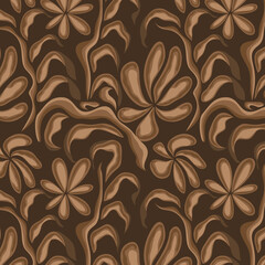 Seamless flower pattern. Abstract pattern. Textile print pattern