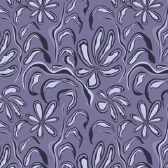 Seamless flower pattern. Abstract pattern. Textile print pattern